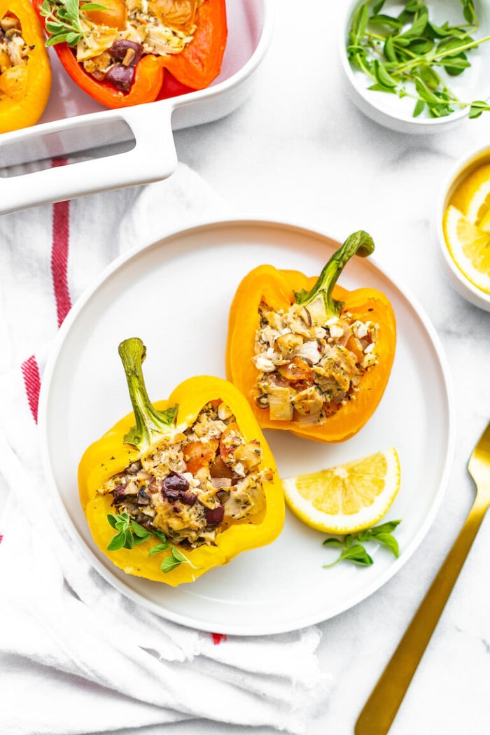 Tuna Stuffed Bell Peppers